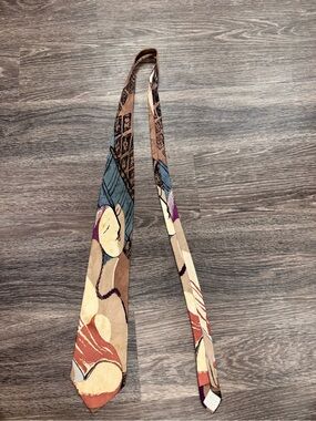 Vintage 1988 Picasso “Dream” 100% Silk Handmade Art Necktie Abstract Cubist